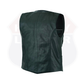 Ladies Women soft leather biker motorcycle vest black concealed carry #HL14500B