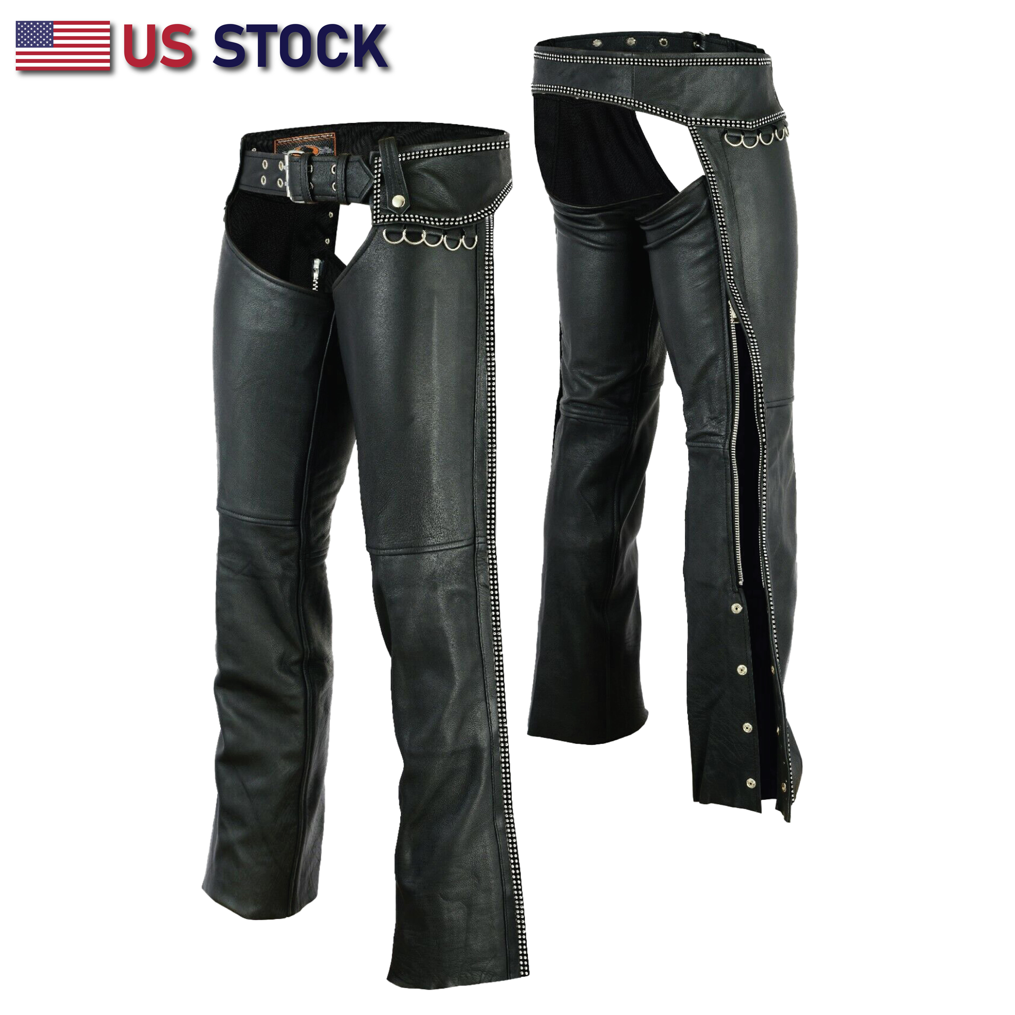 Womens white leather chaps deals
