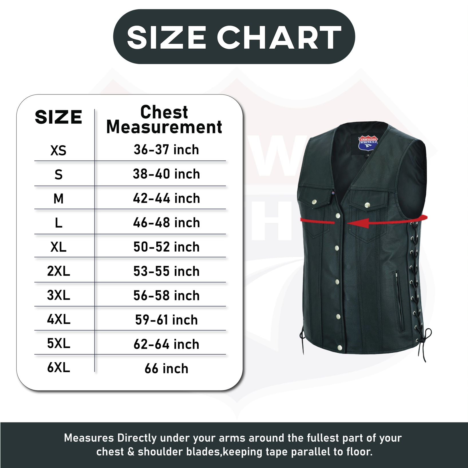 Men Side Lace Leather Style Biker Motorcycle Leather Vest Gun Pockets Carry Arms #11360SPT