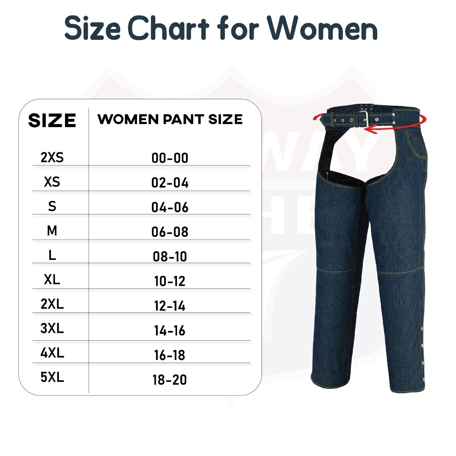 Bike denim chap lightweight - Blue PRIDE DENIM CHAPS