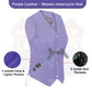 Royal Purple lace up side Leather Vest for Motorcycle clubs