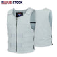 White Women Bullet Proof style Leather Motorcycle Vest for bikers Club Tactical