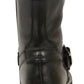 Milwaukee Leather Men's Classic Boots with Buckle Detail