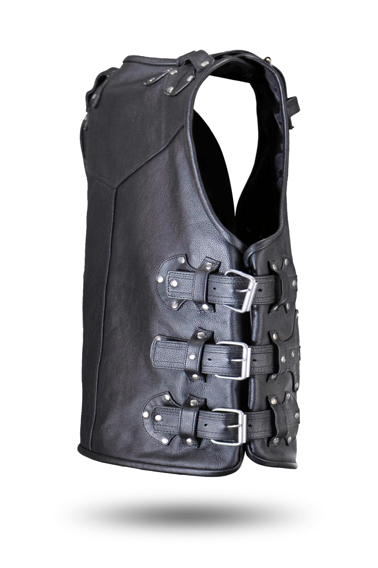 Highway Leather Heavy Metal Rocker Biker Waistcoat Motorcycle Vest