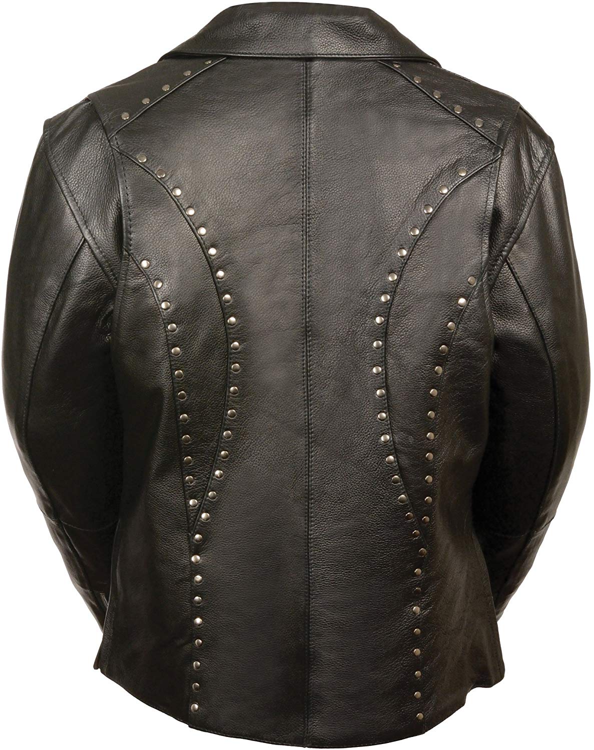 Women's Classic M/C Jacket w/ Rivet Detailing