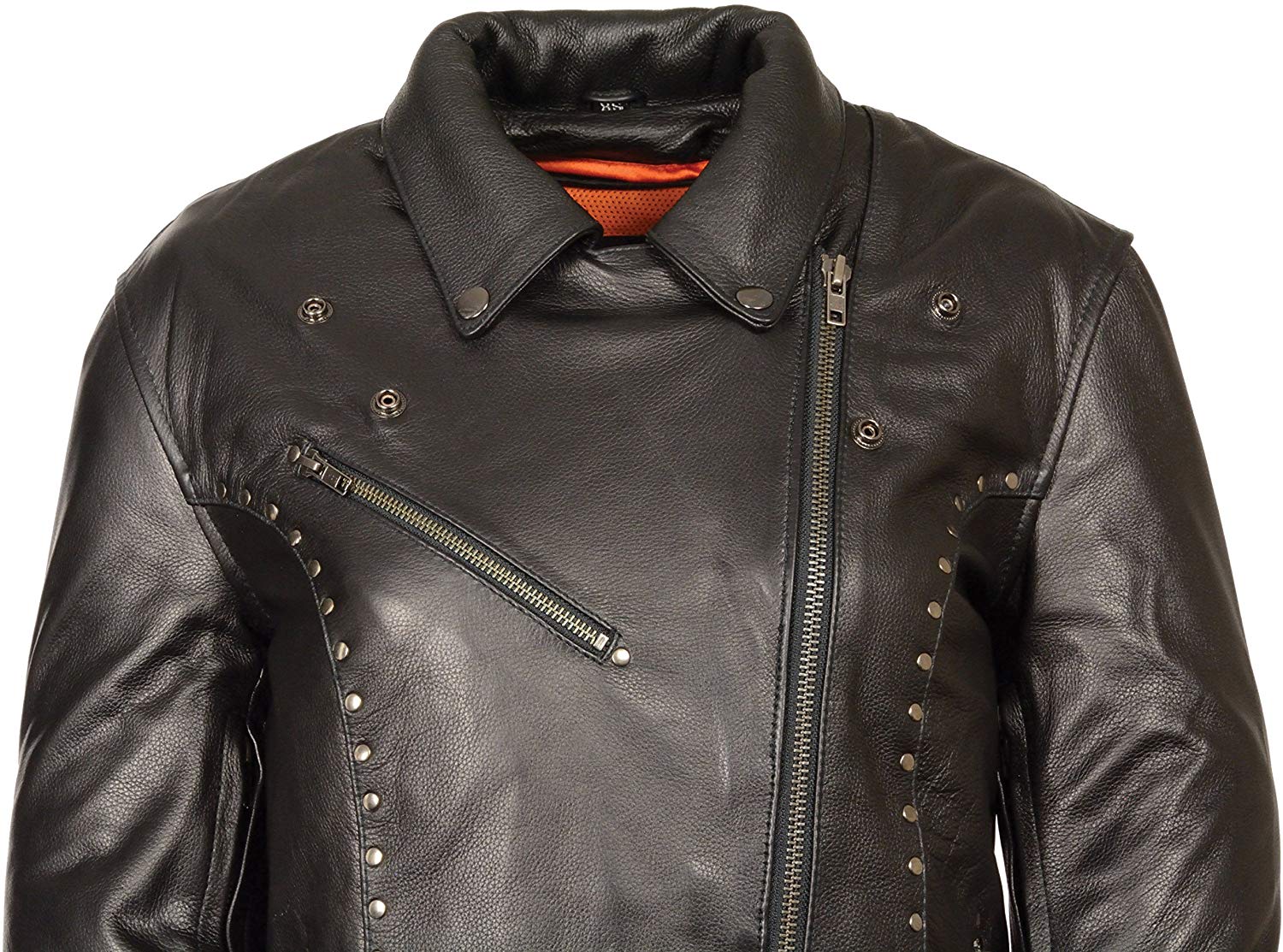 Women's Classic M/C Jacket w/ Rivet Detailing