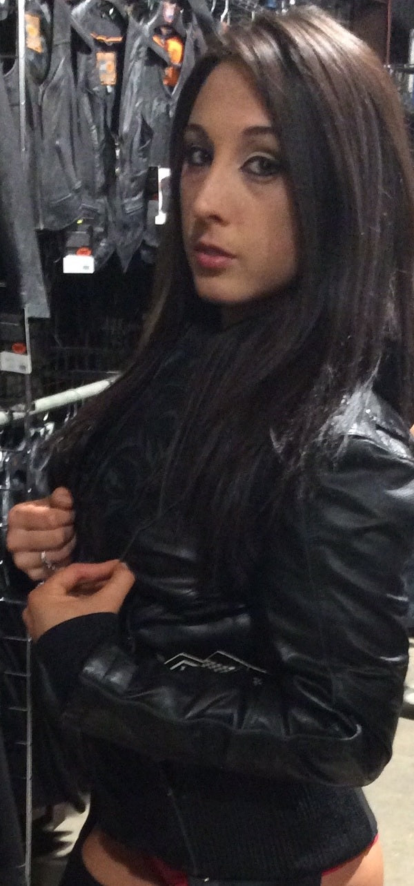 Black Tribal Eagle Embroidery leather jacket