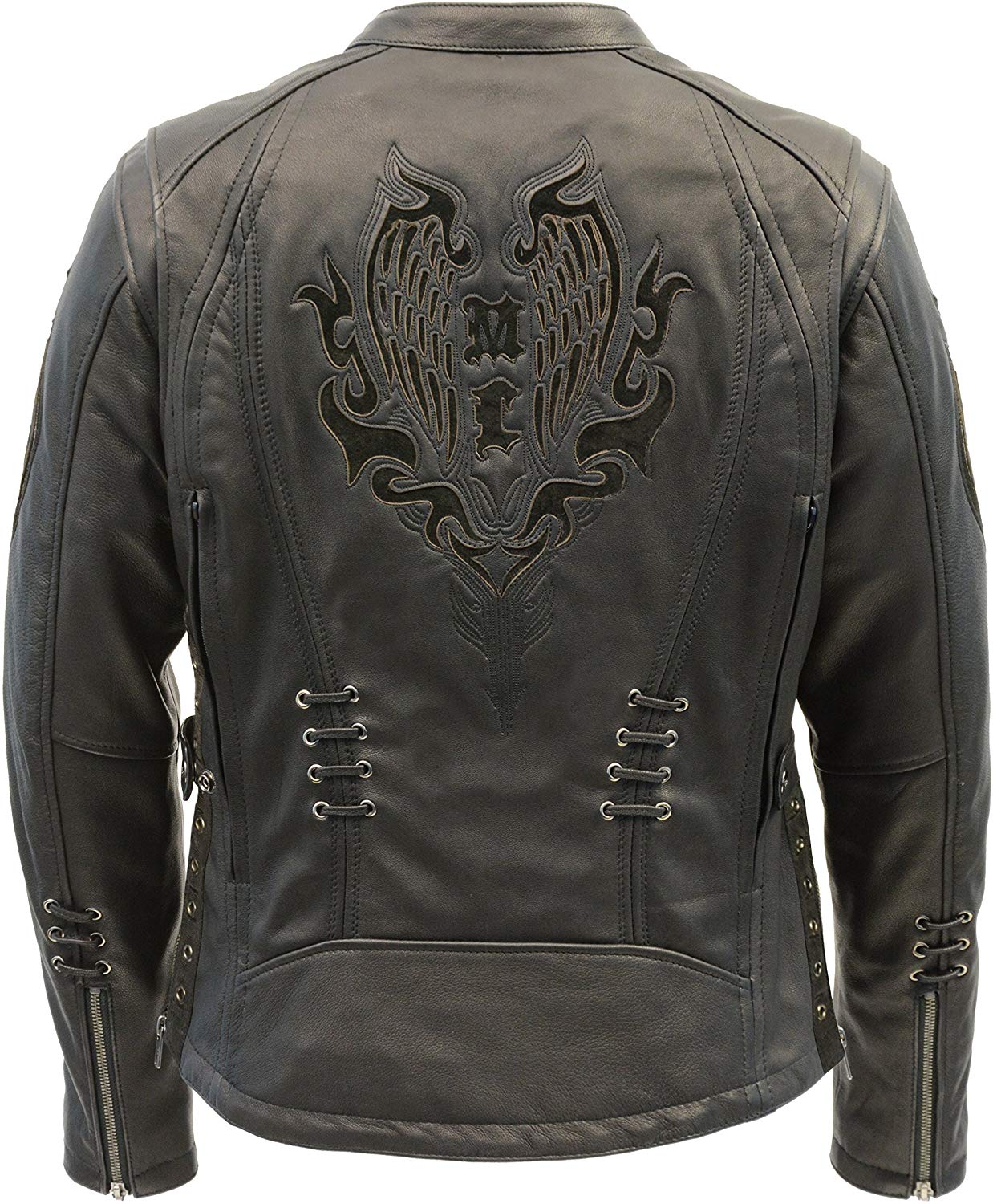 Women's Lightweight Scuba Racer Jacket w/ Lace & Grommet Details