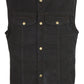 Men's Snap Front Denim Club Vest w/ Gun Pocket