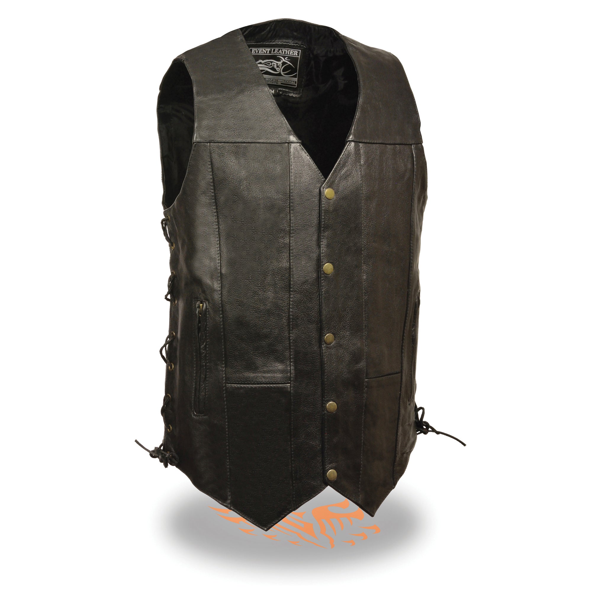 Men's 10 Pocket Side Lace Vest - Tall