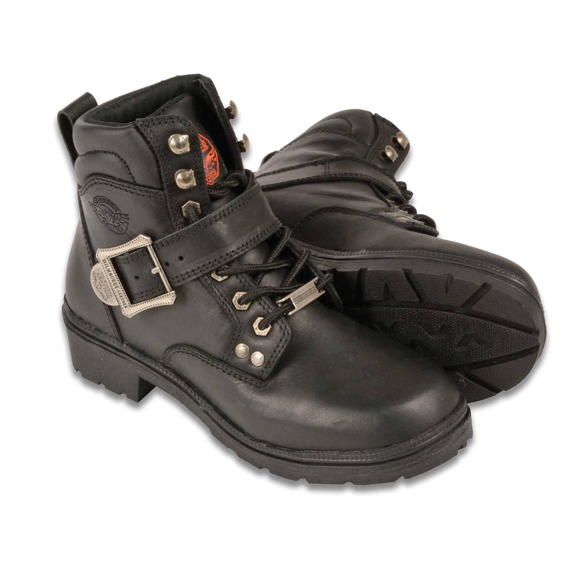 Women's Side Buckle Plain Toe Boot