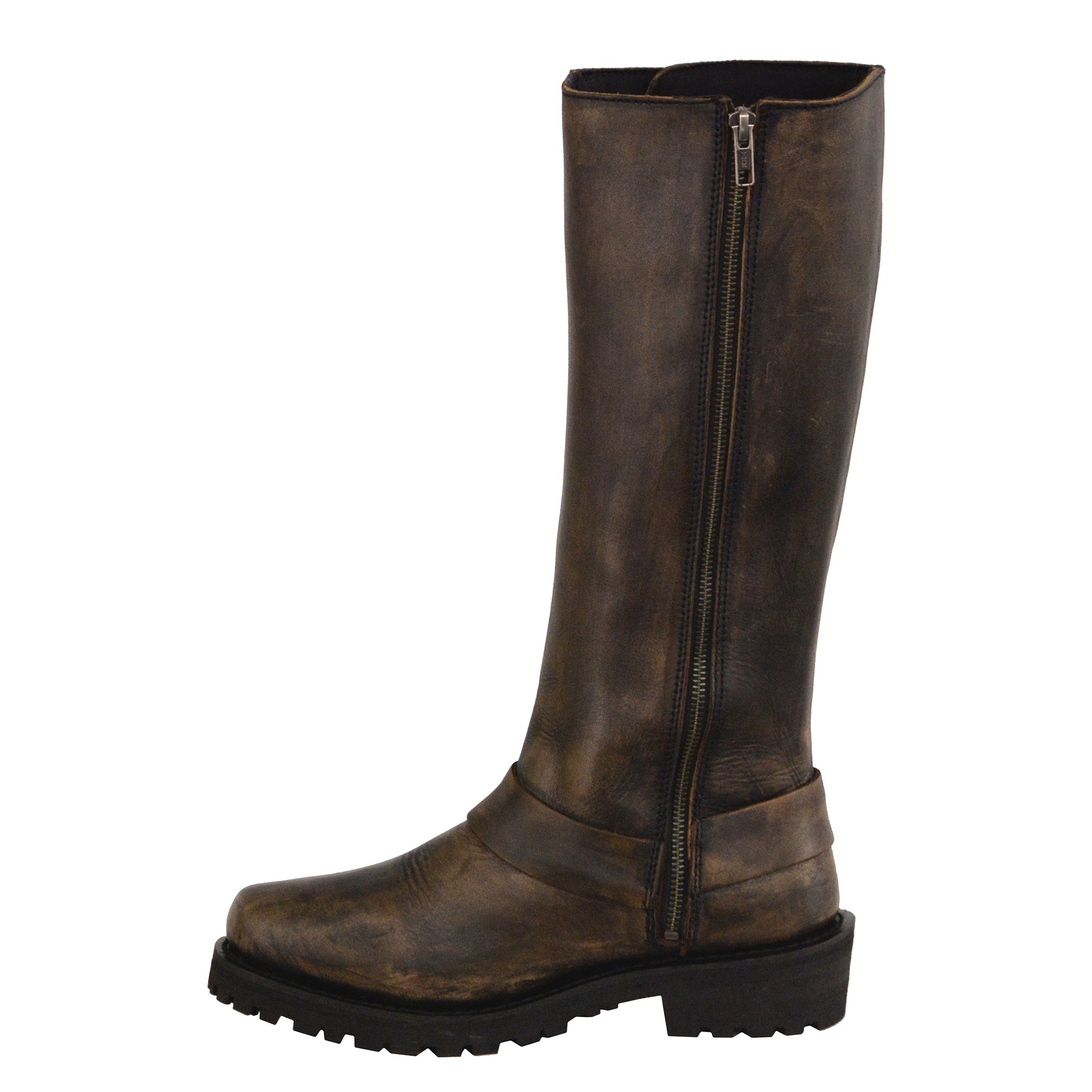 Ladies Distressed Brown 14
