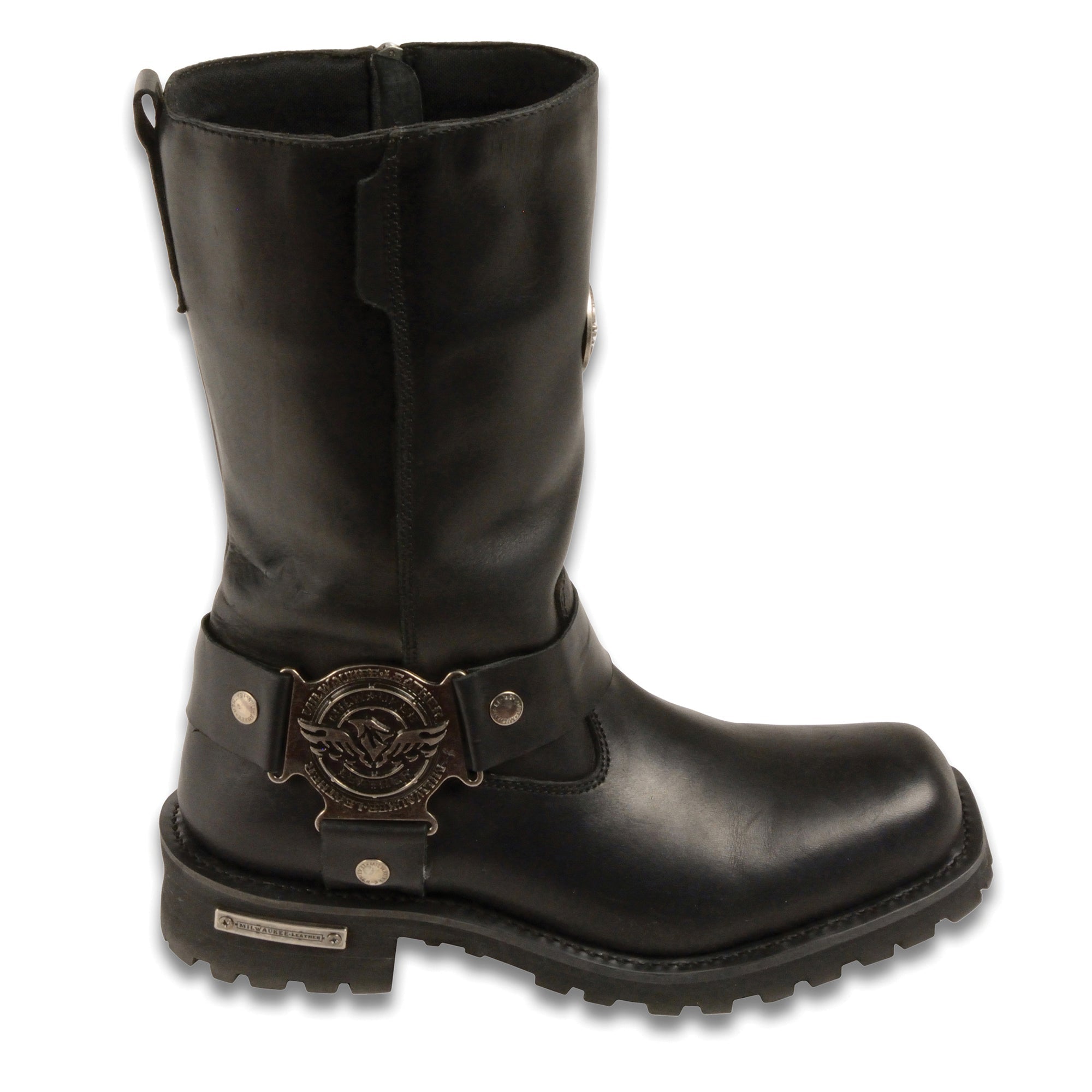 Men's 11 Inch Classic Harness Square Toe Boot-Wide
