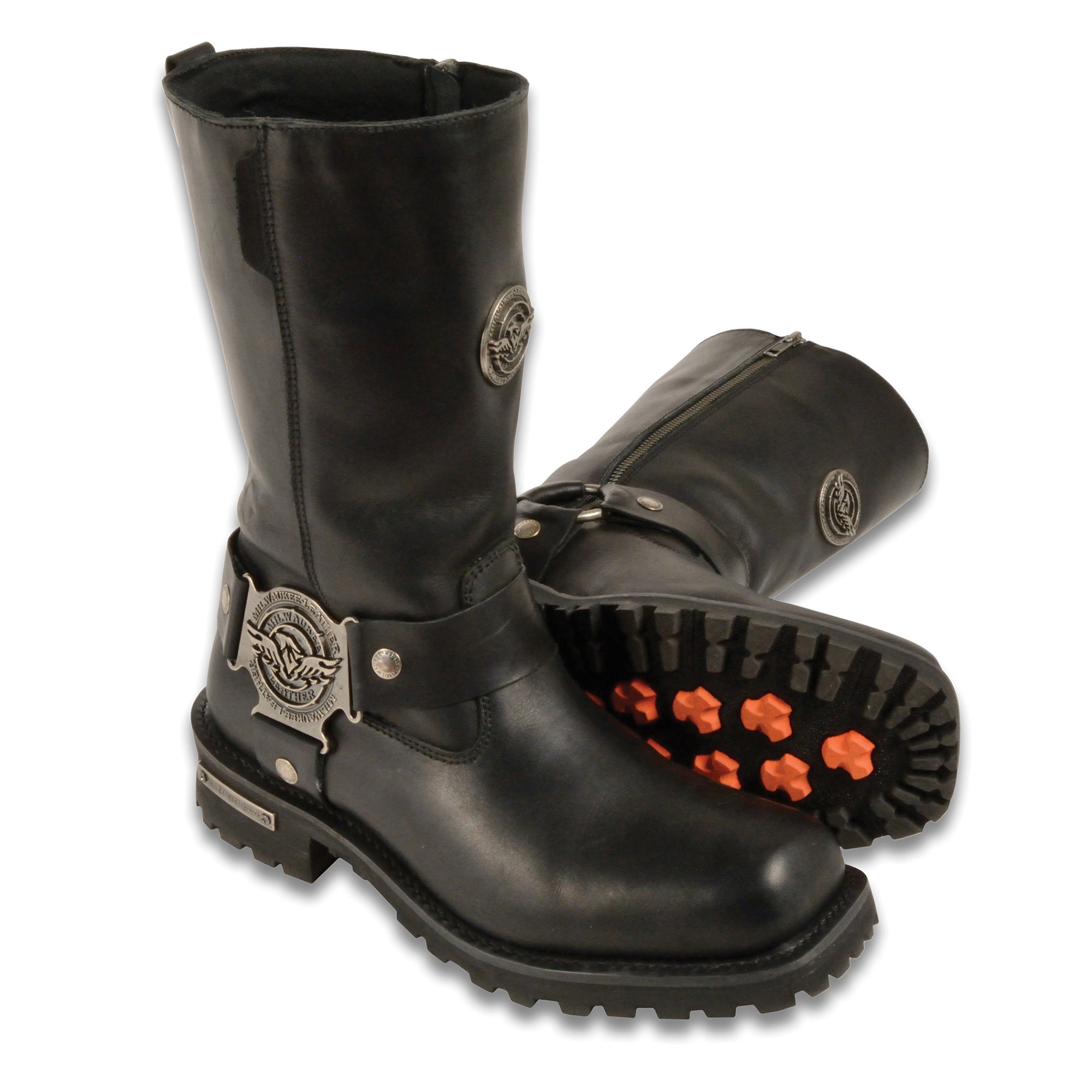 Men's 11 Inch Classic Harness Square Toe Boot-Wide