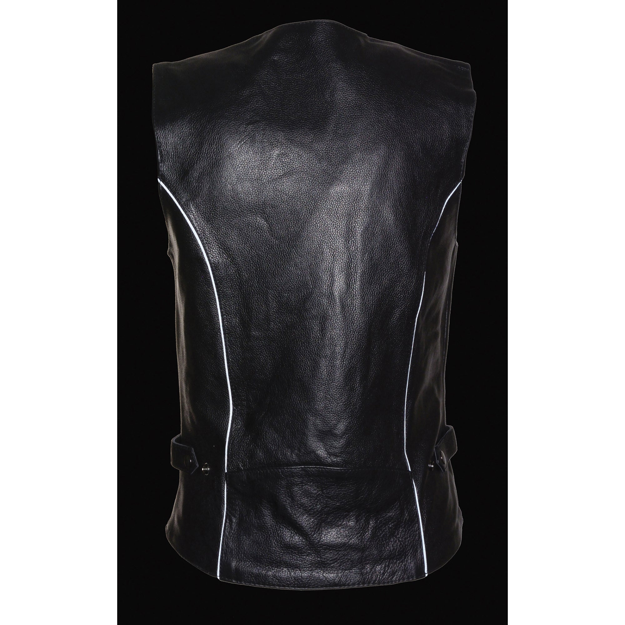 Women's Vest w/ Reflective Tribal Design & Piping