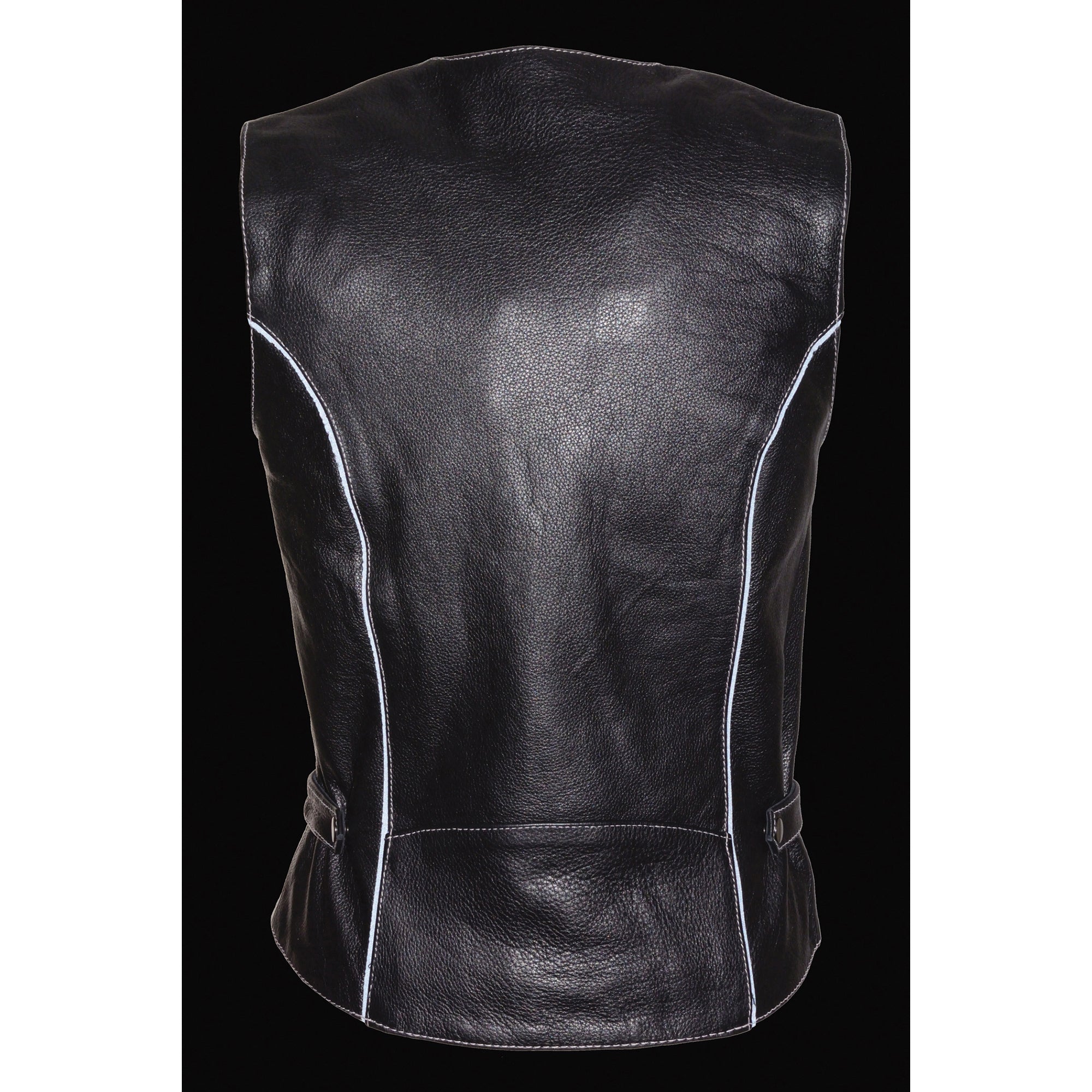 Women's Vest w/ Reflective Tribal Design & Piping