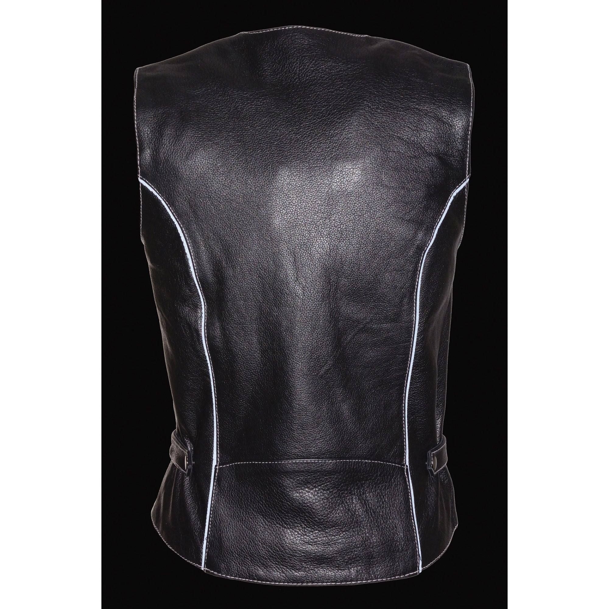 Women's Vest w/ Reflective Tribal Design & Piping
