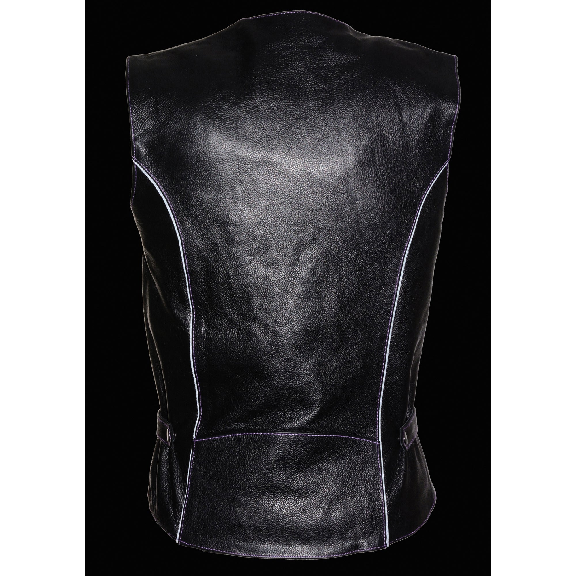 Women's Vest w/ Reflective Tribal Design & Piping