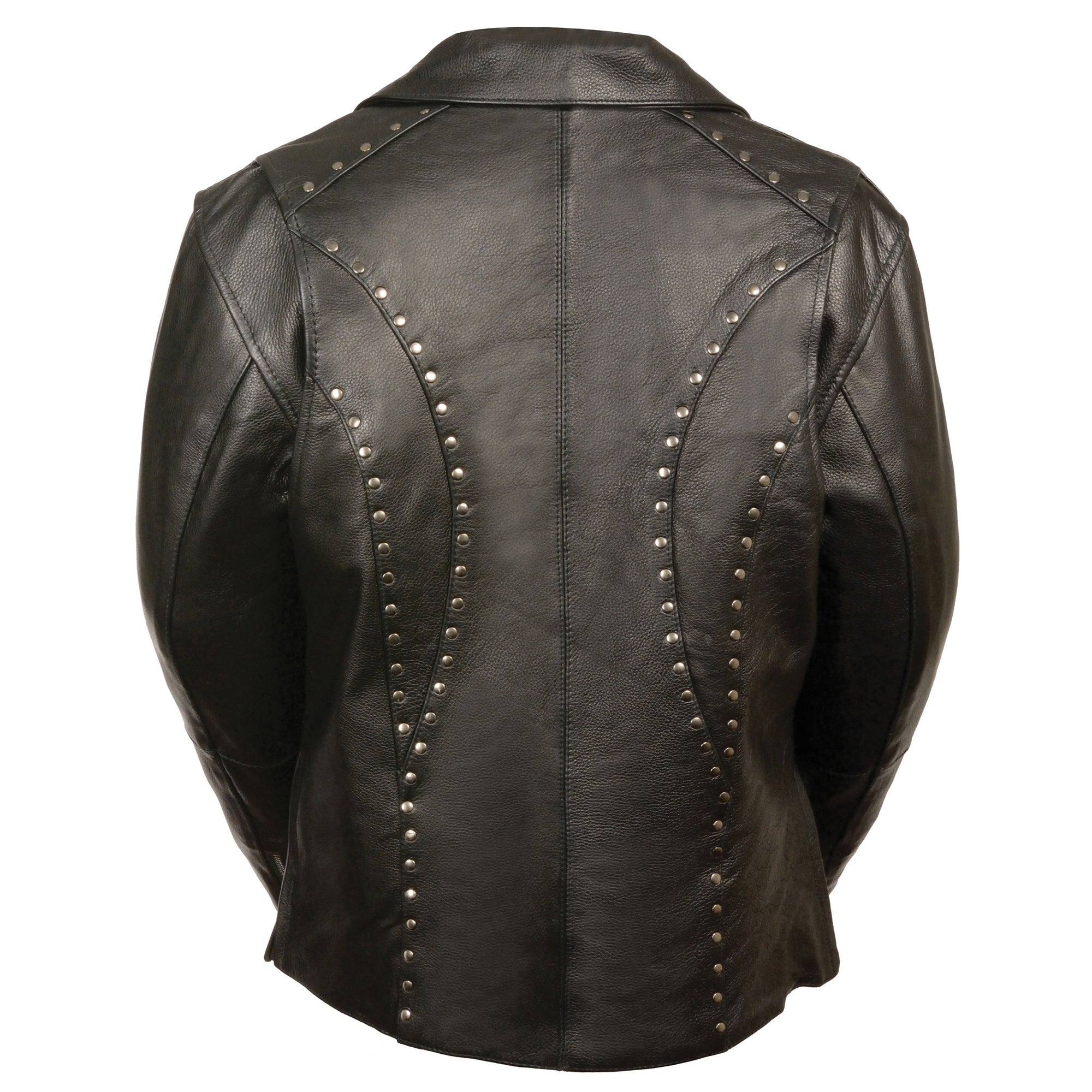 Women's Classic M/C Jacket w/ Rivet Detailing