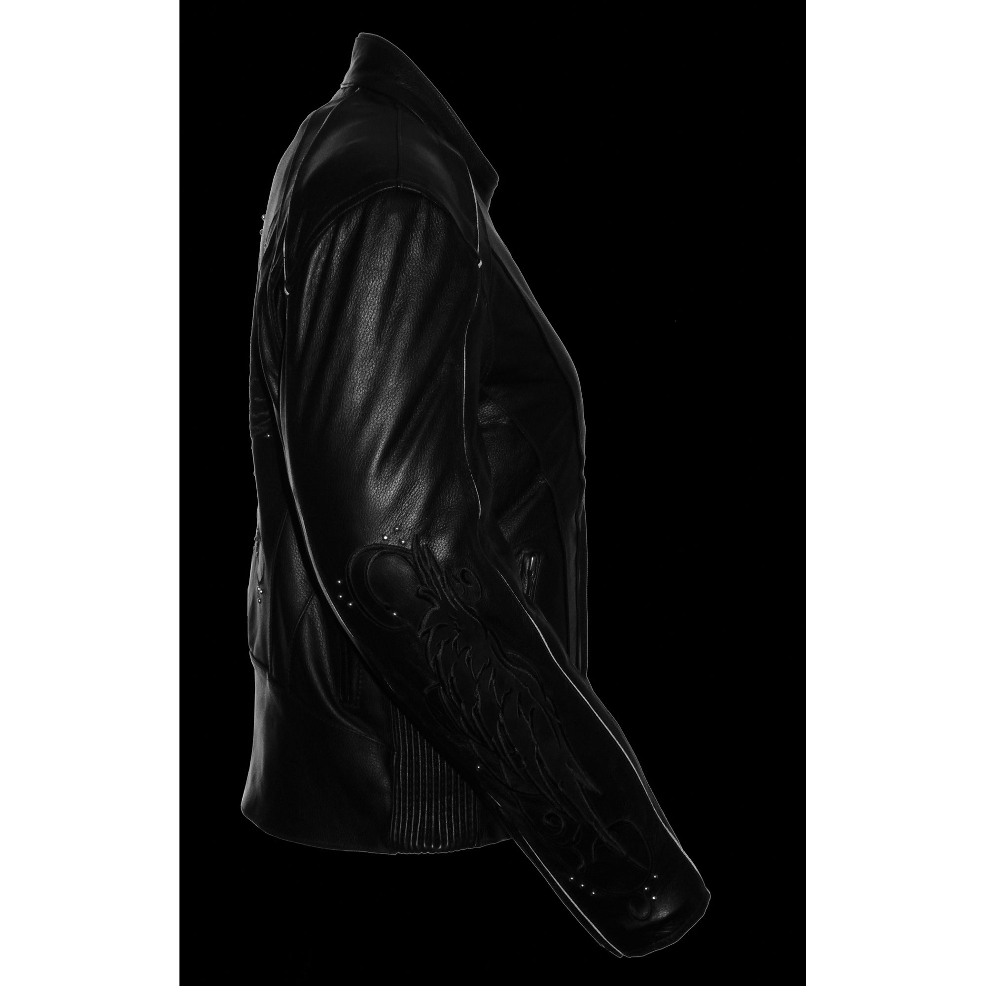 Ladies Jacket w/ Stud & Wings Detailing