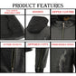 Women Lightweight Black Leather Jacket with Full Sleeve Removable Hoodie