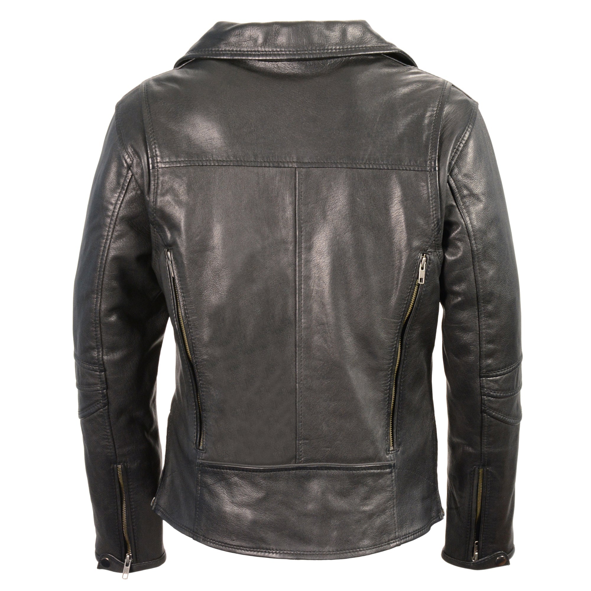 Women's Lightweight Long Length Beltless Vented Biker Jacket