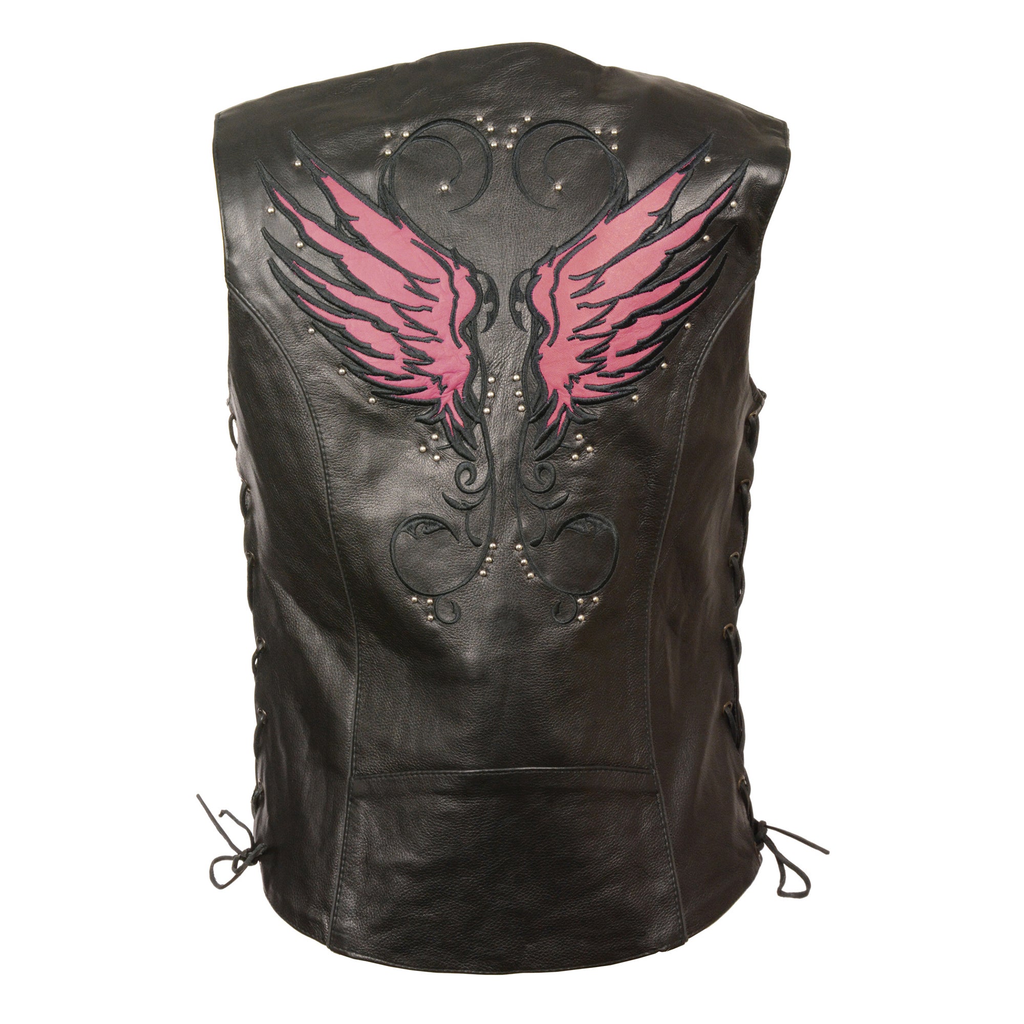 Ladies Vest w/ Stud & Wings Detailing