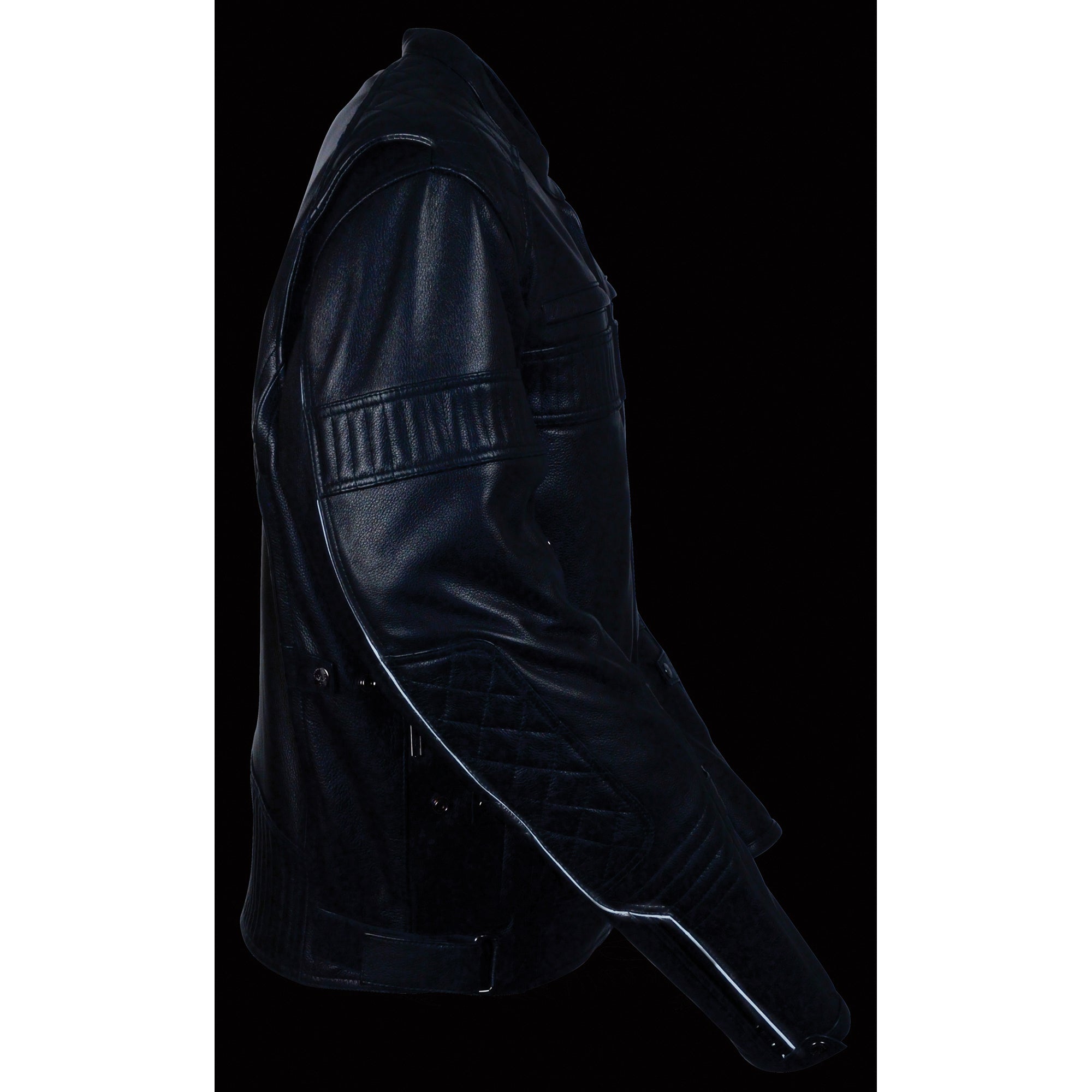 Men's Quilted Pattern Triple Vent Scooter Jacket