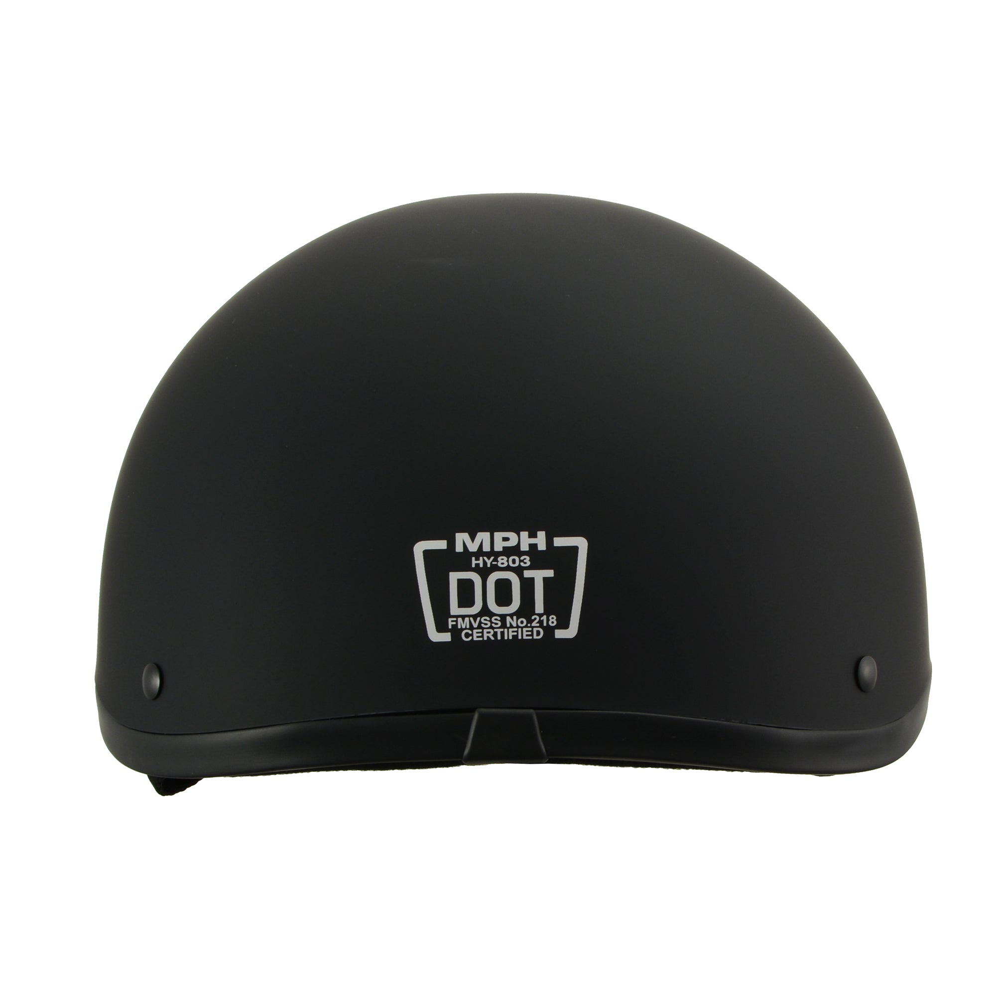 MPH Americas Smallest DOT Helmet Matte Black