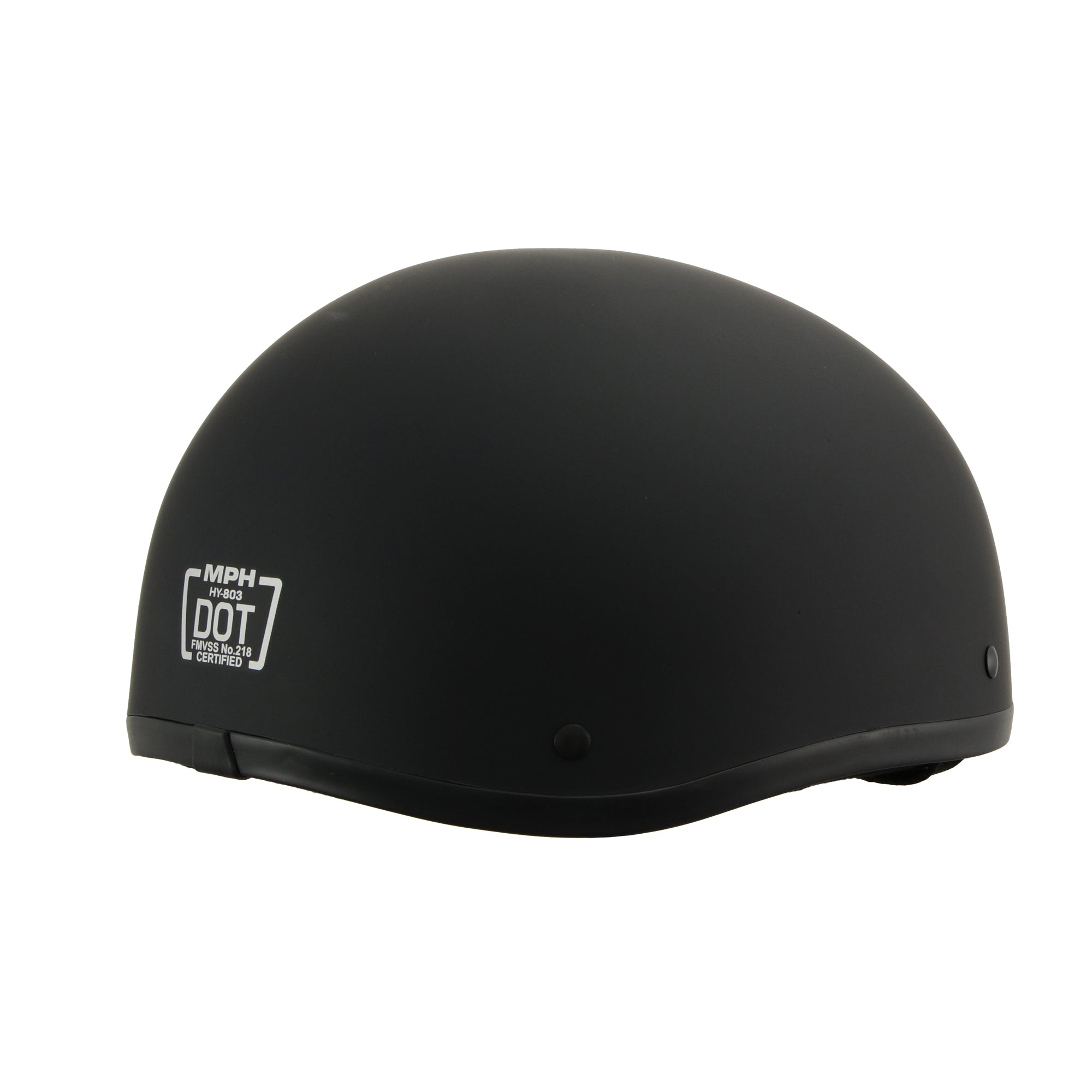 MPH Americas Smallest DOT Helmet Matte Black