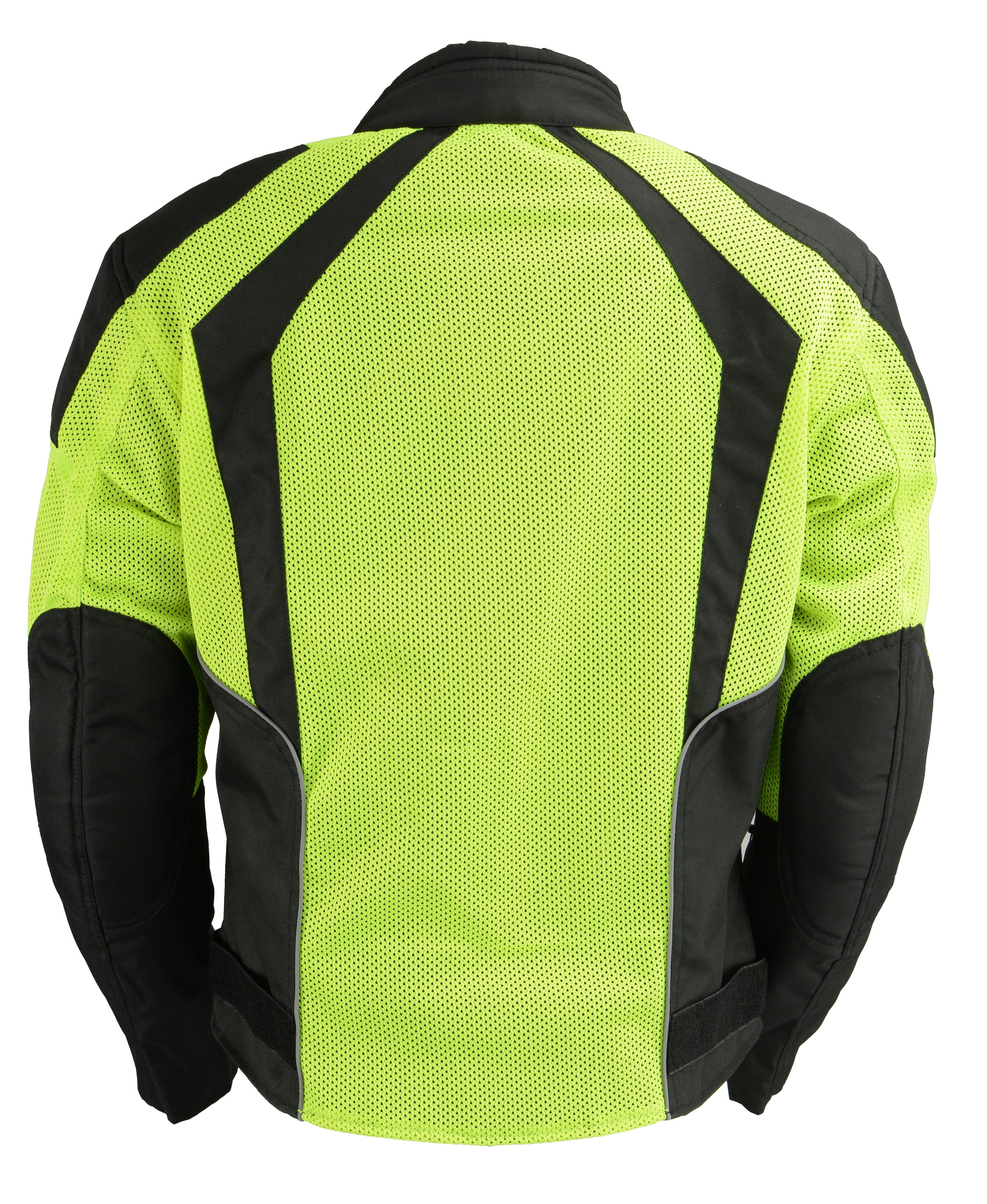 Ladies High Visibility Mesh Racer Jacket w/ Reflective Piping