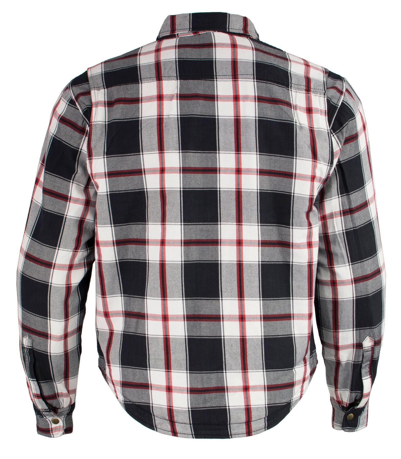 Men's Armored Flannel Biker Shirt w/ Aramid® by DuPont™ Fibers
