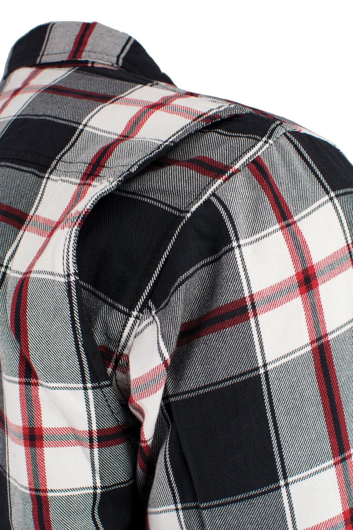 Men's Armored Flannel Biker Shirt w/ Aramid® by DuPont™ Fibers