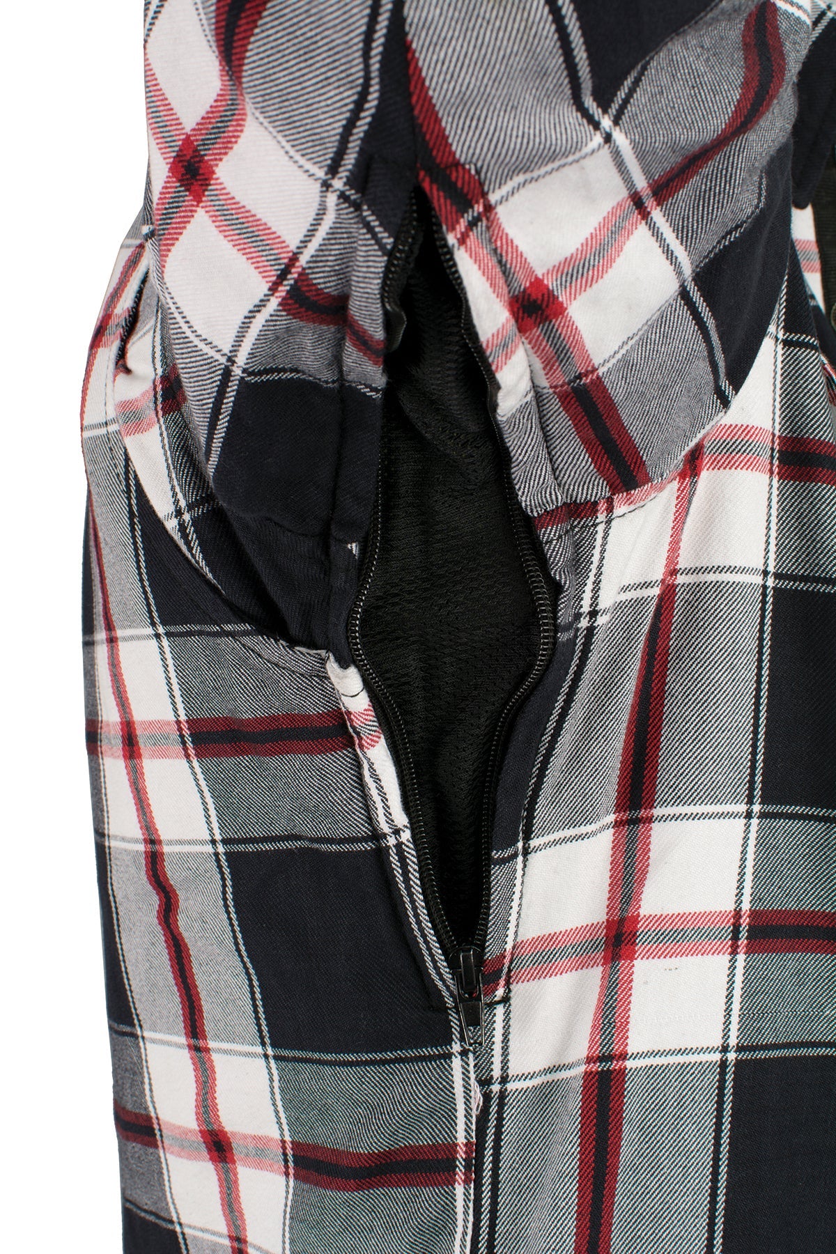 Men's Armored Flannel Biker Shirt w/ Aramid® by DuPont™ Fibers