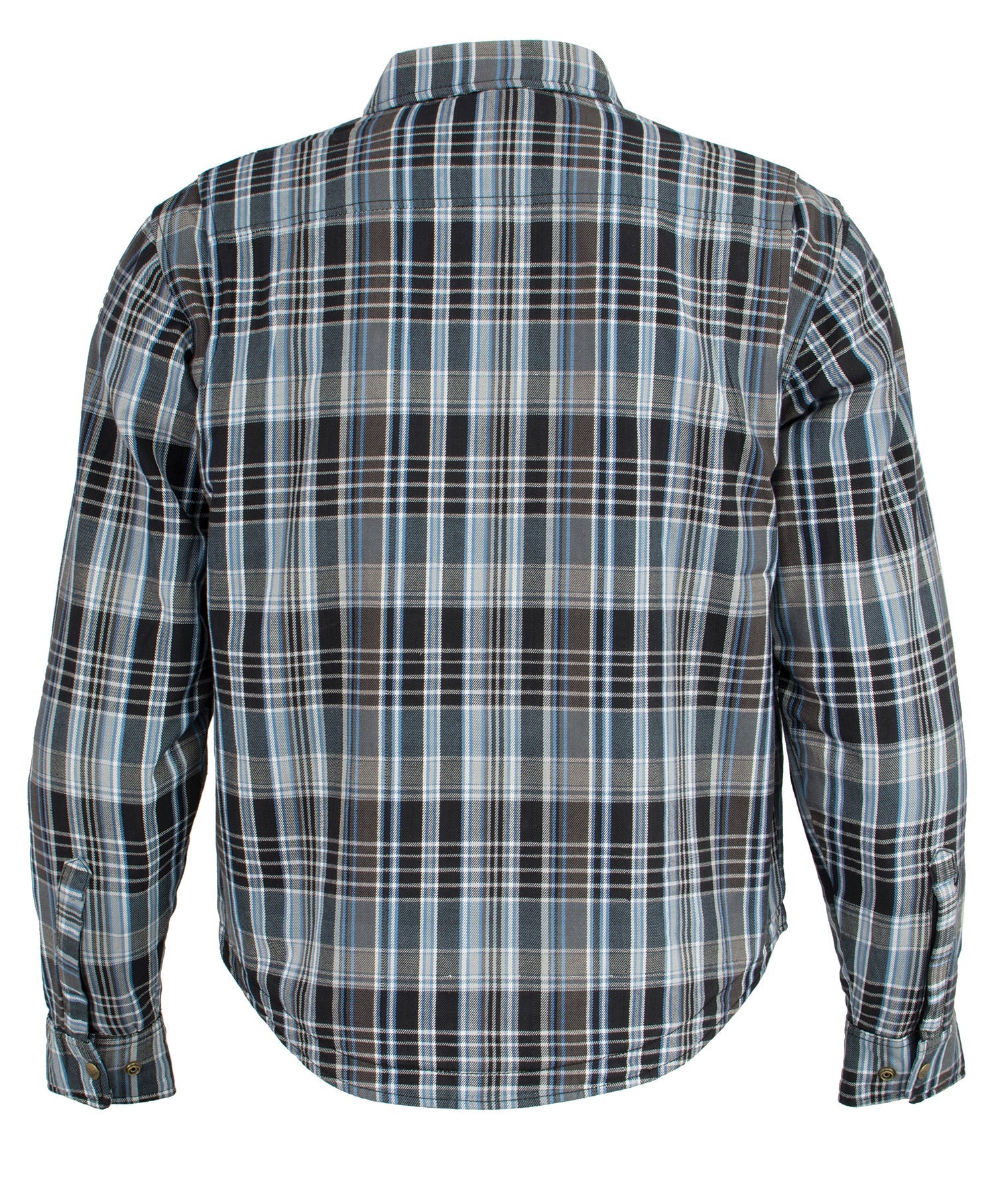 Men's Armored Flannel Biker Shirt w/ Aramid® by DuPont™ Fibers