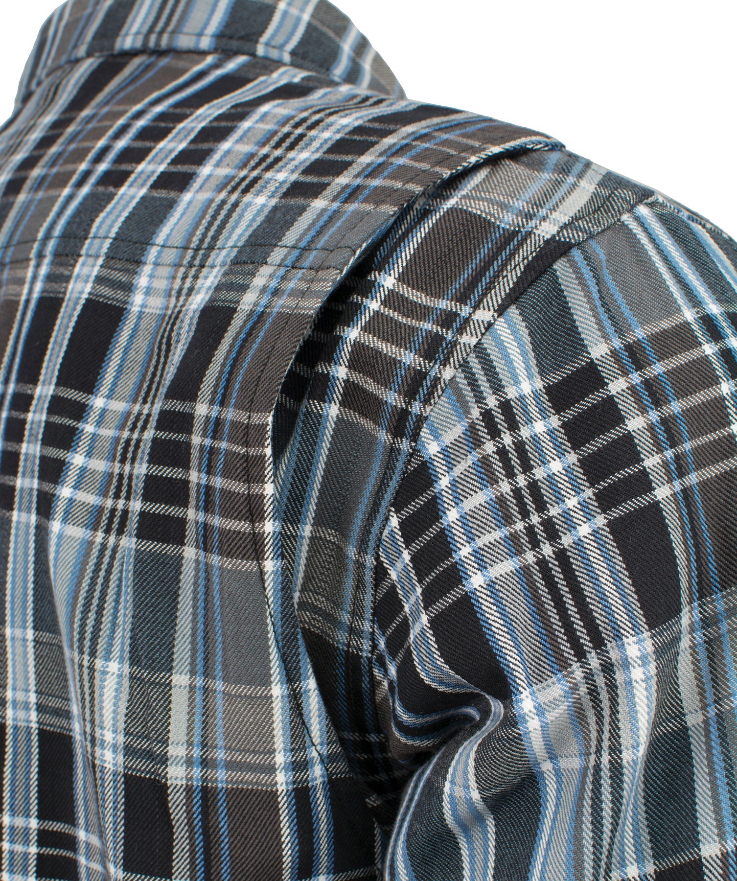 Men's Armored Flannel Biker Shirt w/ Aramid® by DuPont™ Fibers