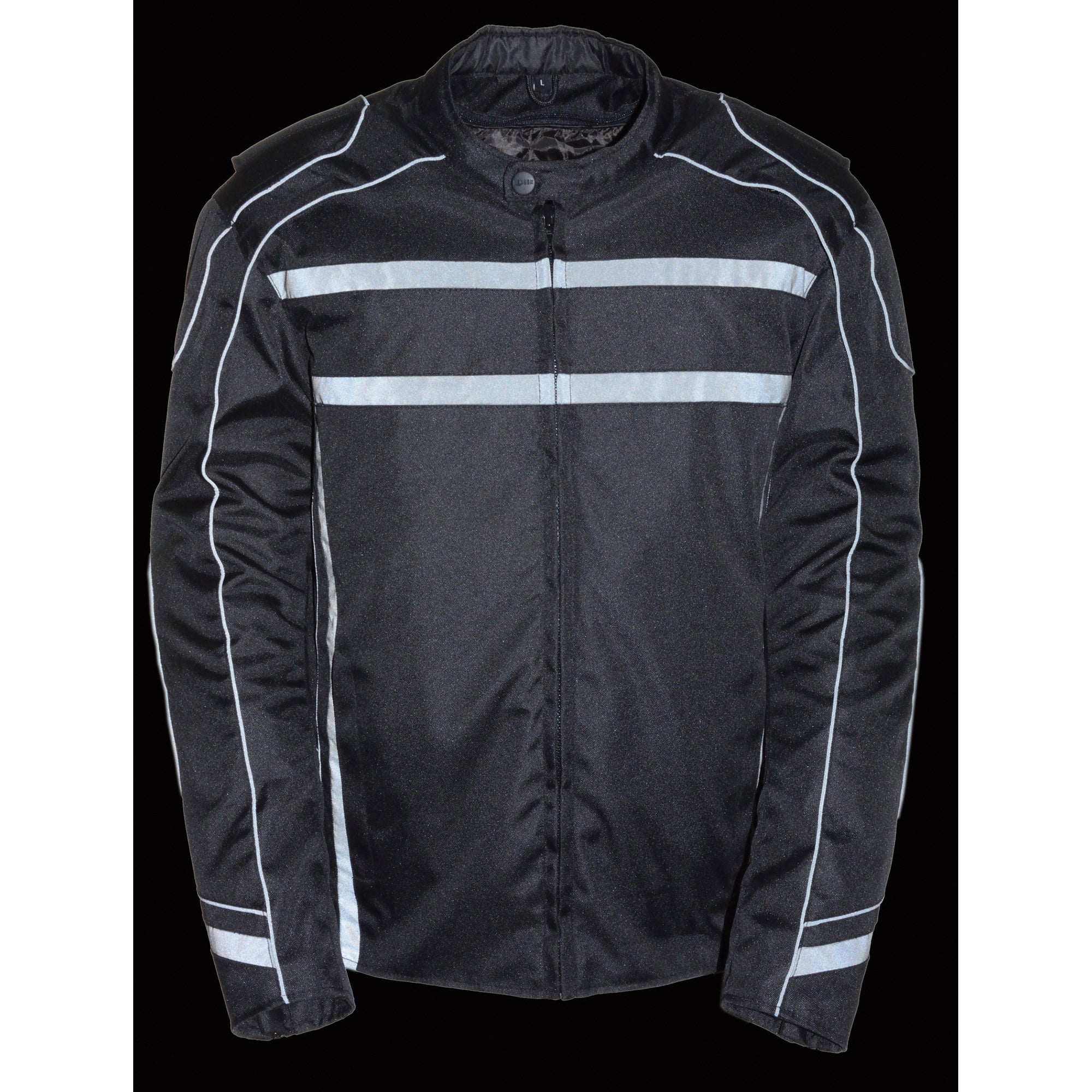 Men's Vented Textile Jacket w/ High Visibility Reflective