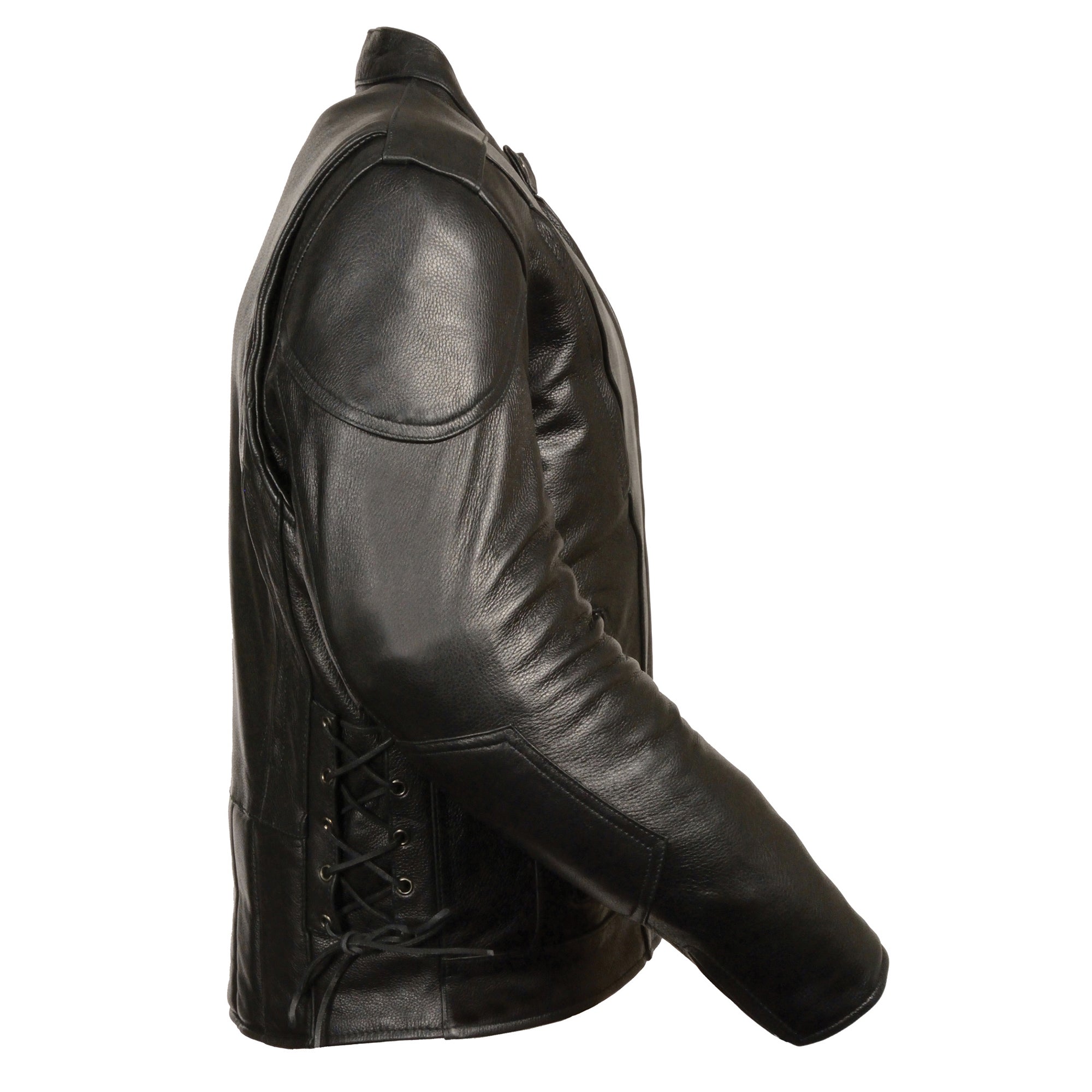 Men's Side Lace Vented Scooter Jacket-Tall