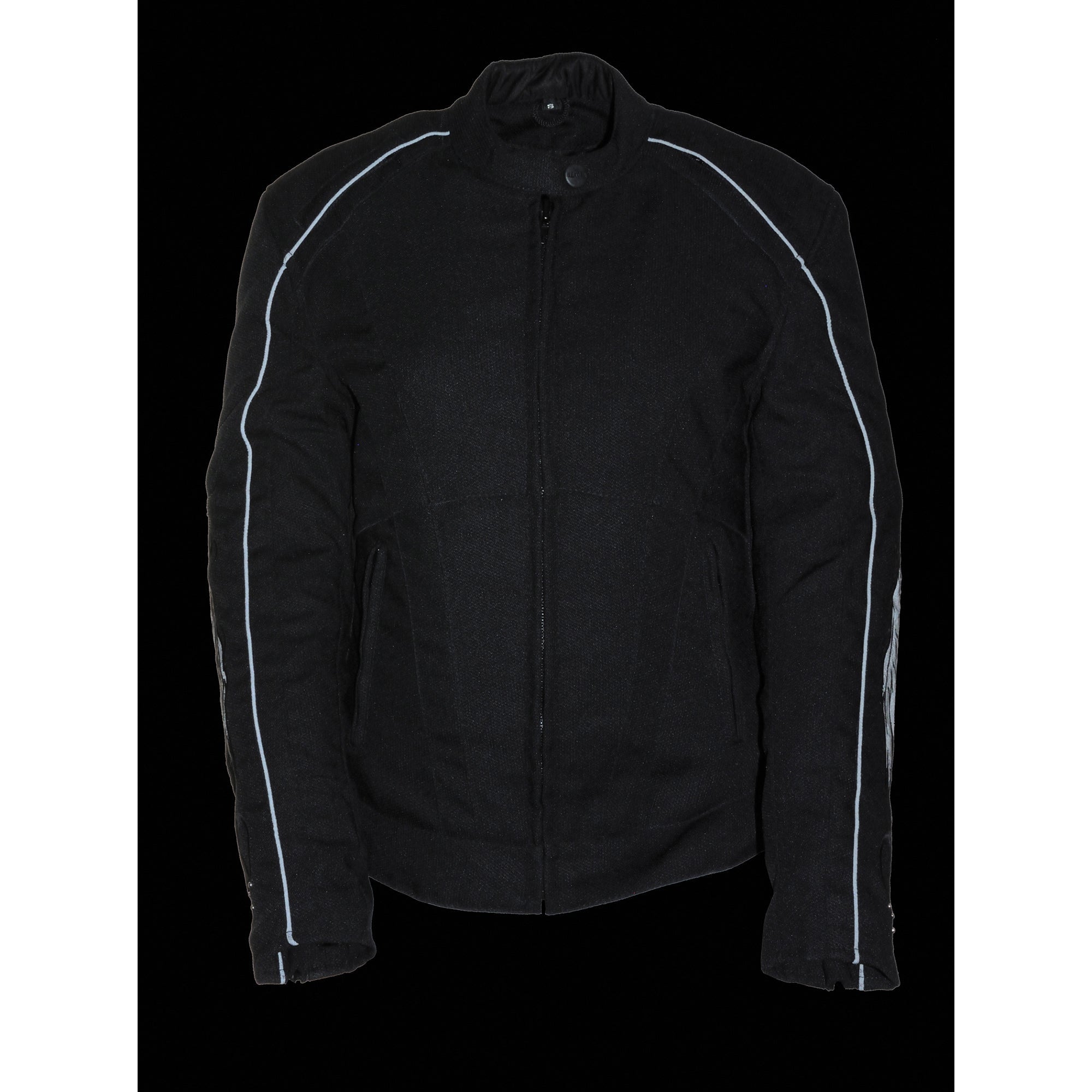 Women's Textile Jacket w/ Stud & Wings Detailing