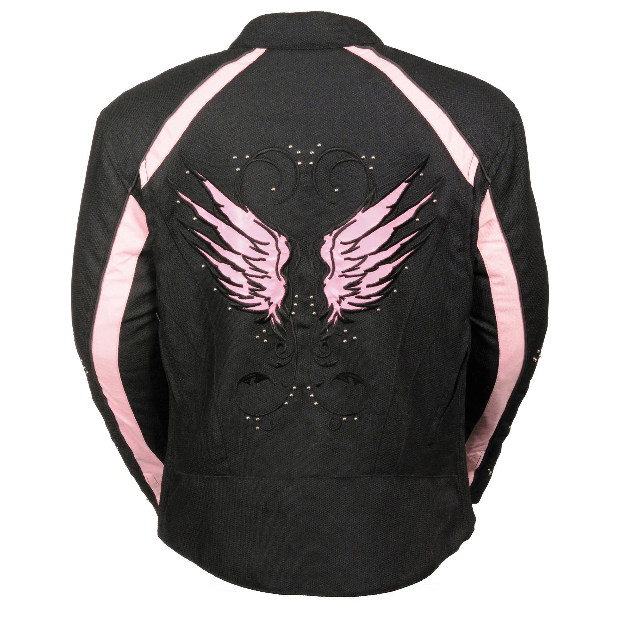 Women's Textile Jacket w/ Stud & Wings Detailing