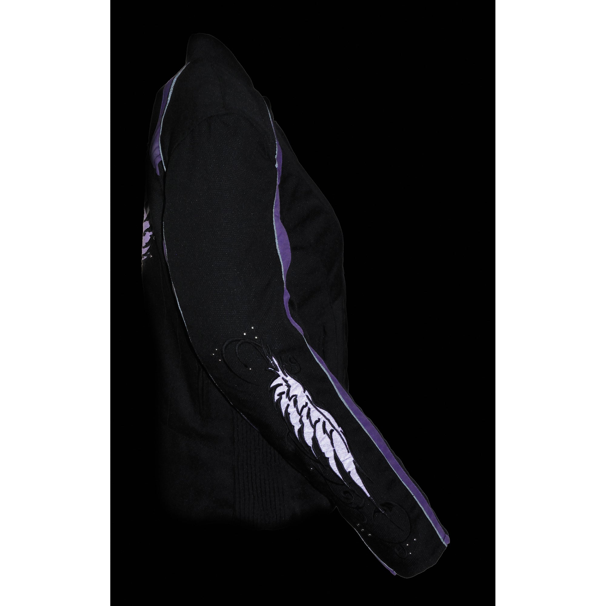 Women's Textile Jacket w/ Stud & Wings Detailing