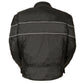 Men's Scooter Style Textile Jacket w/ Reflective Stripes - TALL