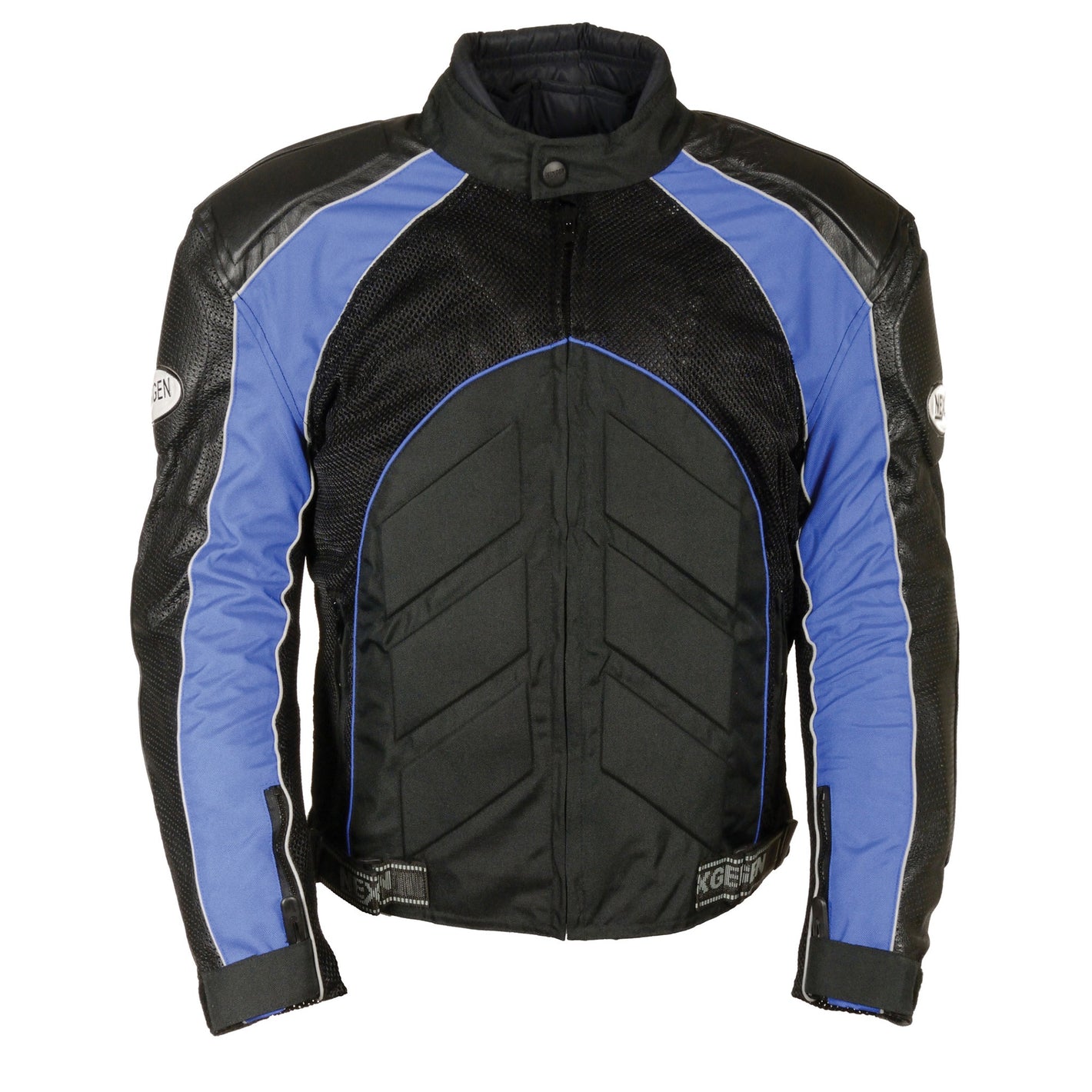 Men's Combo Leather/Textile/Mesh Racer Jacket