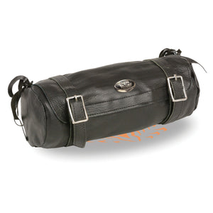 Large Soft Leather Double Buckle Tool Pouch (11X4X4)