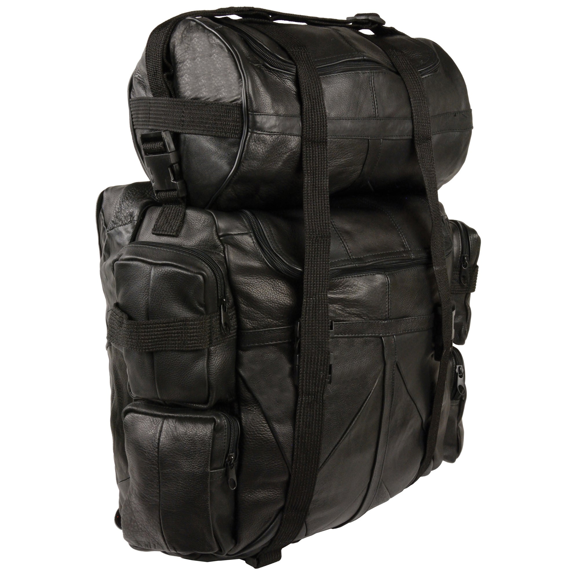 Large Leather Deluxe Sissy Bar Pack (20X16X6)