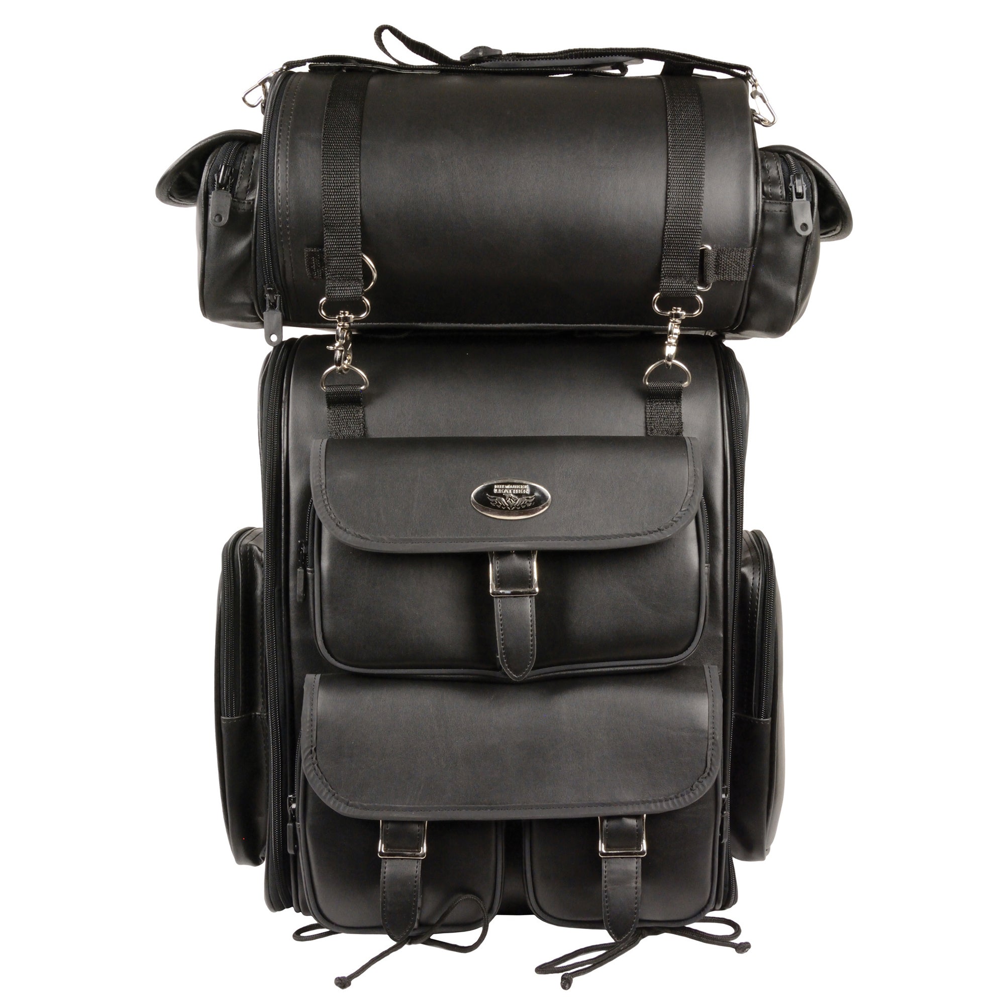 Extra Large Two Piece PVC Touring Pack w/ Reflective Piping (14X17X7)