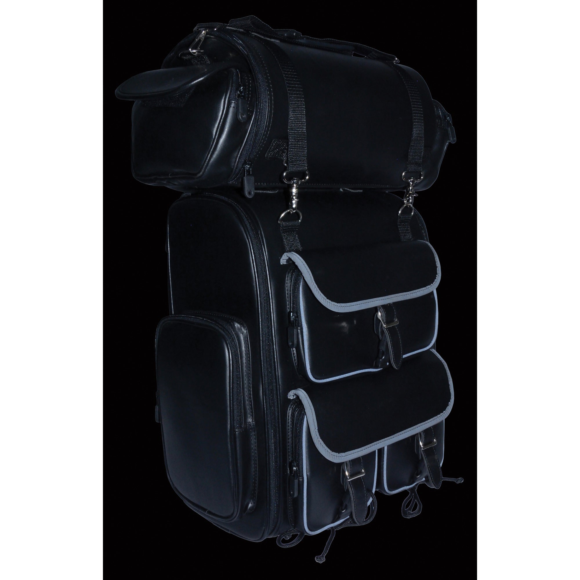 Extra Large Two Piece PVC Touring Pack w/ Reflective Piping (14X17X7)