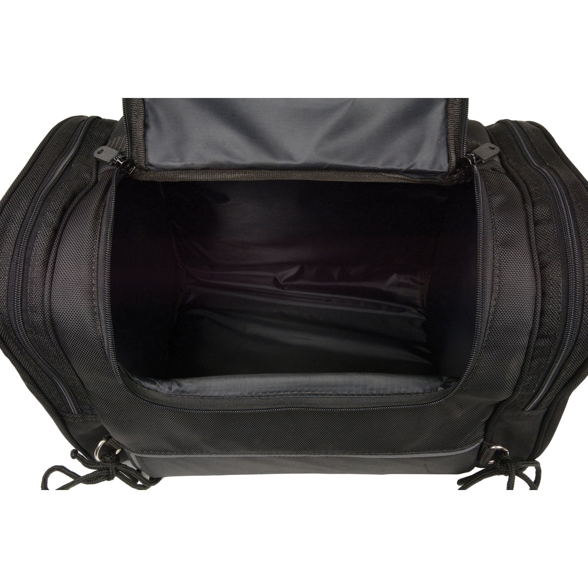 Medium Nylon Sissy Bar Carry Bag w/ Reflective Piping (16X11.5X10)