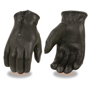 Men's Deerskin Thermal Lined Gloves w/ Zipper Closure