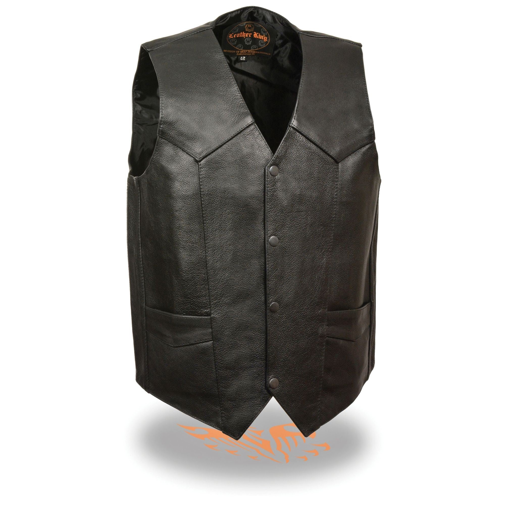 thumbnail interactive-video image 1 of Faux Leather Zip Front Vest W/ Faux Fur Collar & Concealed Carry Pocket Cw8039 F23 1 of 13
